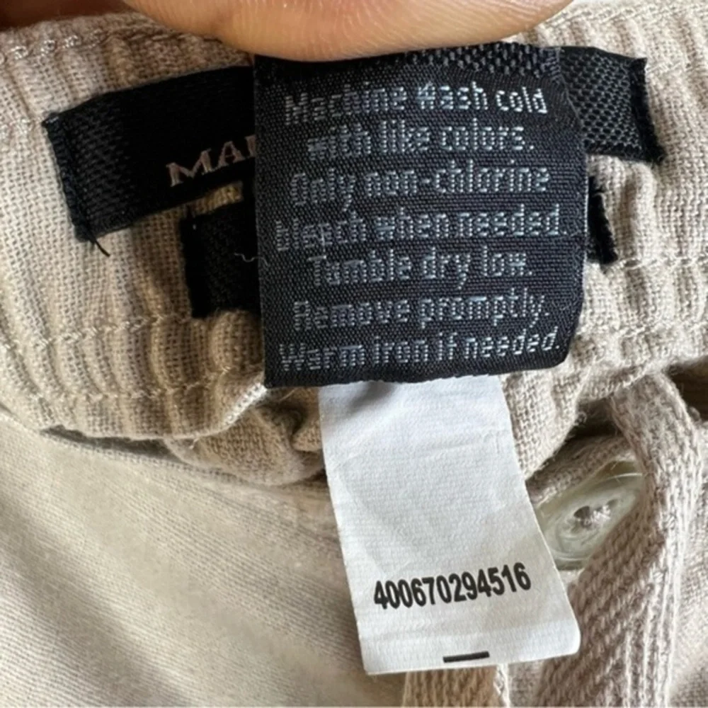 Marc‎ Anthony Luxury Linen Blend Pants Straight Leg Mens Waist 33x30 Nerutral